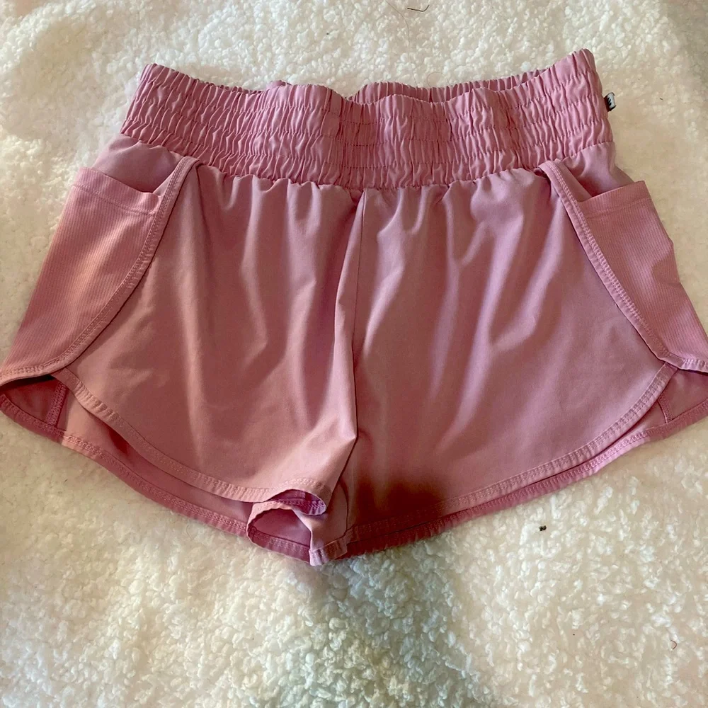 Pink Athletic Shorts - Picture 1 of 3
